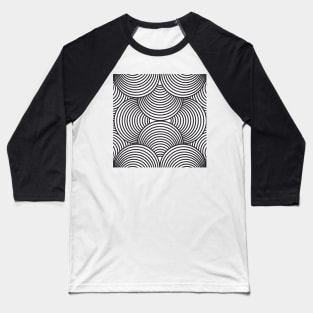 Abstract Black And White Baseball T-Shirt